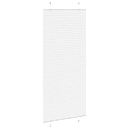 vidaXL Plissee Weiß 85x200 cm Stoffbreite 84,4 cm Polyester