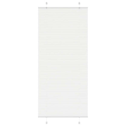 vidaXL Plissee Weiß 90x200 cm Stoffbreite 89,4 cm Polyester