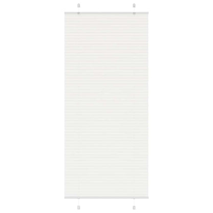 vidaXL Plissee Weiß 95x200 cm Stoffbreite 94,4 cm Polyester