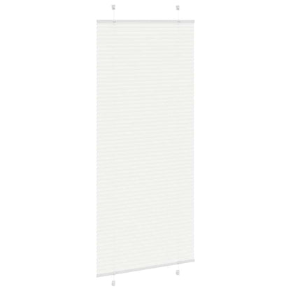 vidaXL Plissee Weiß 95x200 cm Stoffbreite 94,4 cm Polyester