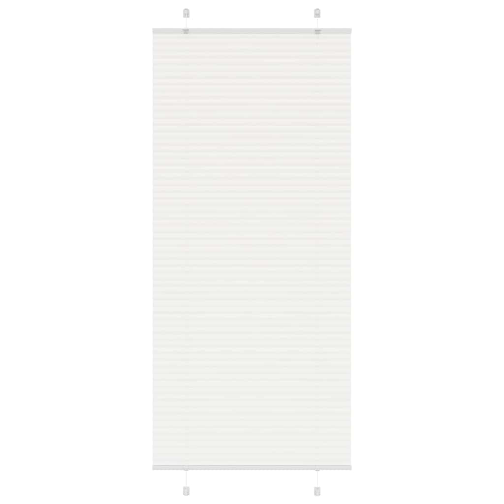 vidaXL Plissee Weiß 100x200 cm Stoffbreite 99,4 cm Polyester