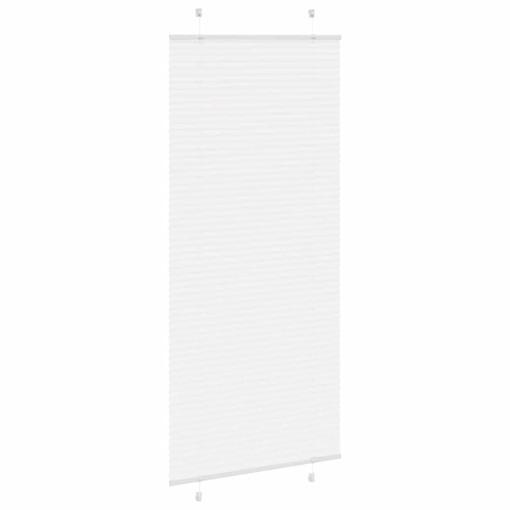 vidaXL Plissee Weiß 100x200 cm Stoffbreite 99,4 cm Polyester