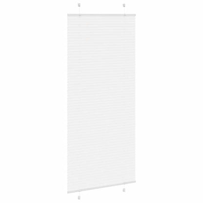 vidaXL Plissee Weiß 100x200 cm Stoffbreite 99,4 cm Polyester