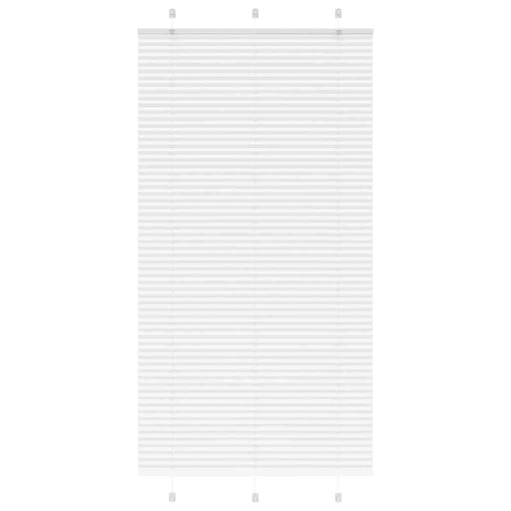 vidaXL Plissee Weiß 105x200 cm Stoffbreite 104,4 cm Polyester