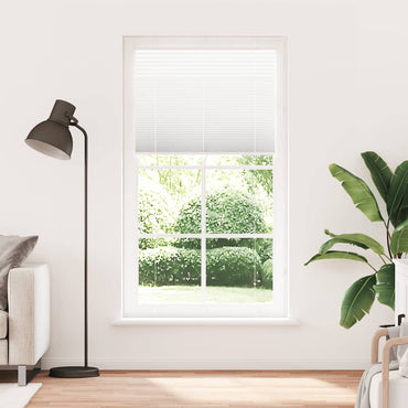 vidaXL Plissee Weiß 105x200 cm Stoffbreite 104,4 cm Polyester