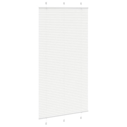 vidaXL Plissee Weiß 105x200 cm Stoffbreite 104,4 cm Polyester