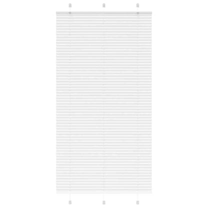 vidaXL Plissee Weiß 110x200 cm Stoffbreite 109,4 cm Polyester