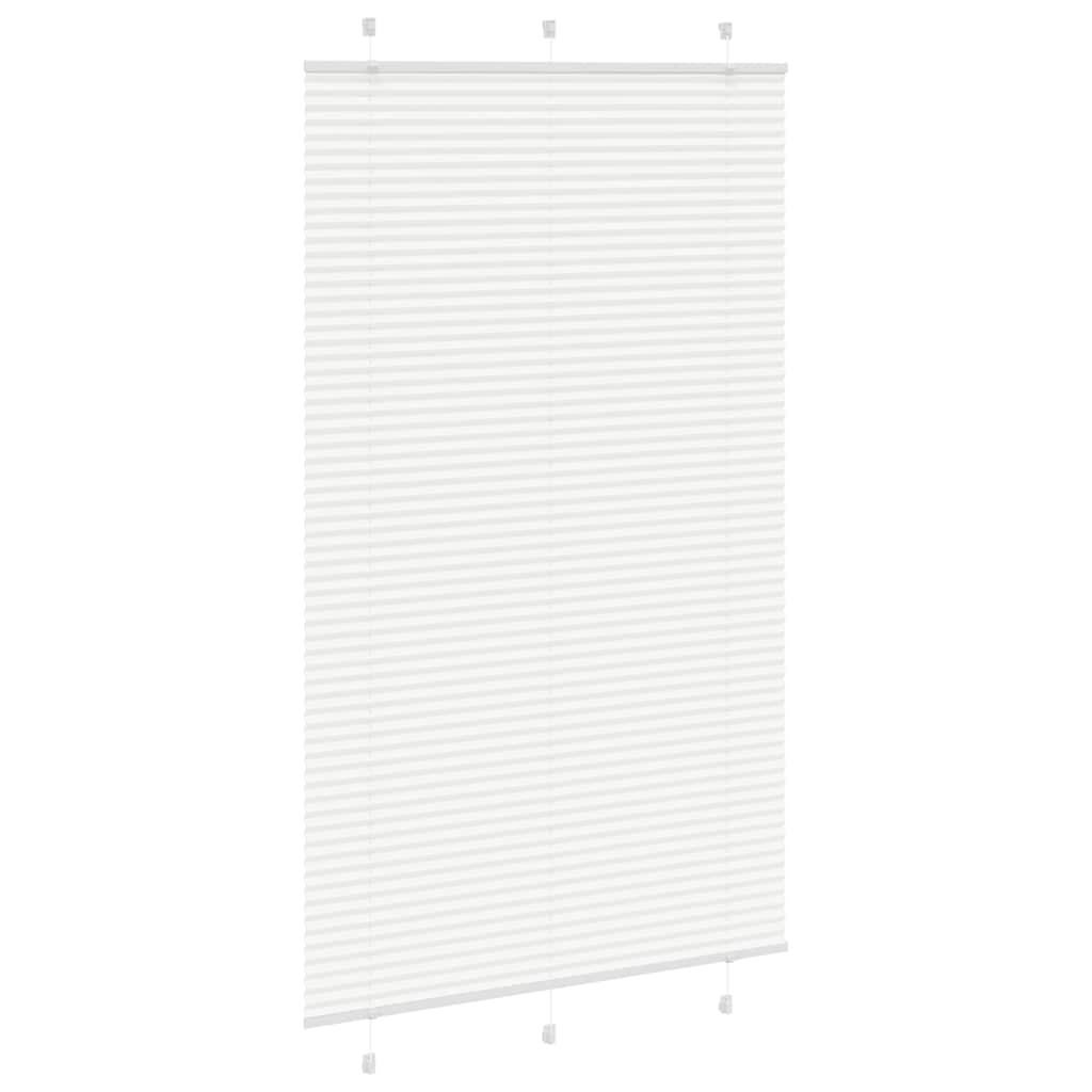 vidaXL Plissee Weiß 115x200 cm Stoffbreite 114,4 cm Polyester