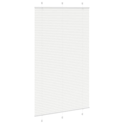 vidaXL Plissee Weiß 115x200 cm Stoffbreite 114,4 cm Polyester