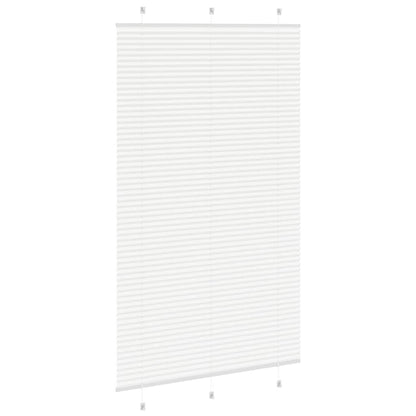 vidaXL Plissee Weiß 115x200 cm Stoffbreite 114,4 cm Polyester