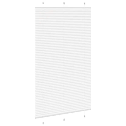 vidaXL Plissee Weiß 120x200 cm Stoffbreite 119,4 cm Polyester