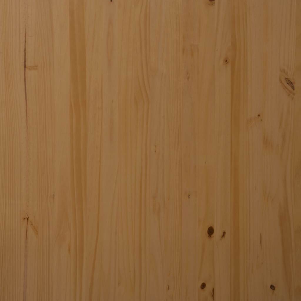 vidaXL Rollschrank mit Schubladen MOSS Honigbraun Massivholz Kiefer
