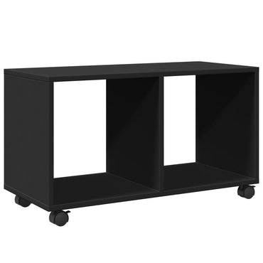 vidaXL Meuble roulant Noir 72x33x42,5 cm Bois d'ingénierie