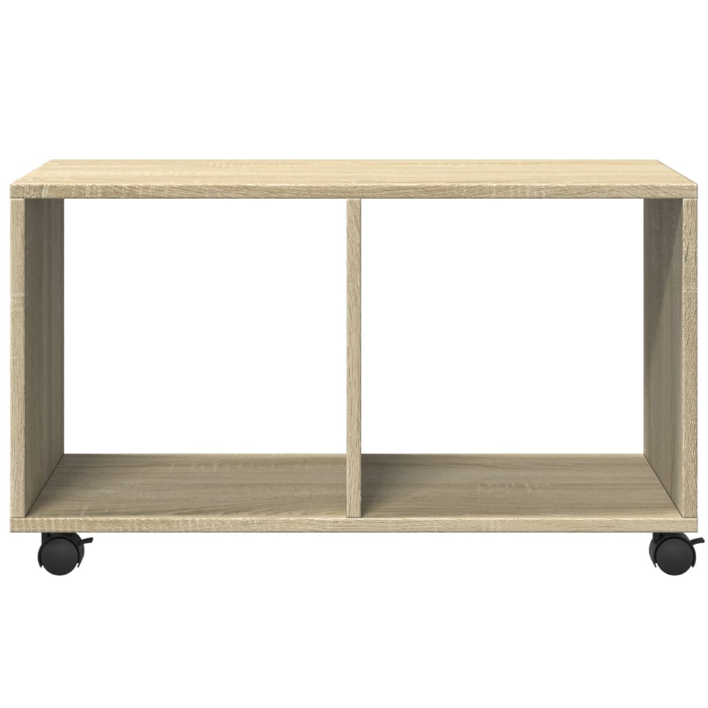 vidaXL Meuble à roulettes Chêne Sonoma 72x33x42,5 cm Bois d'ingénierie