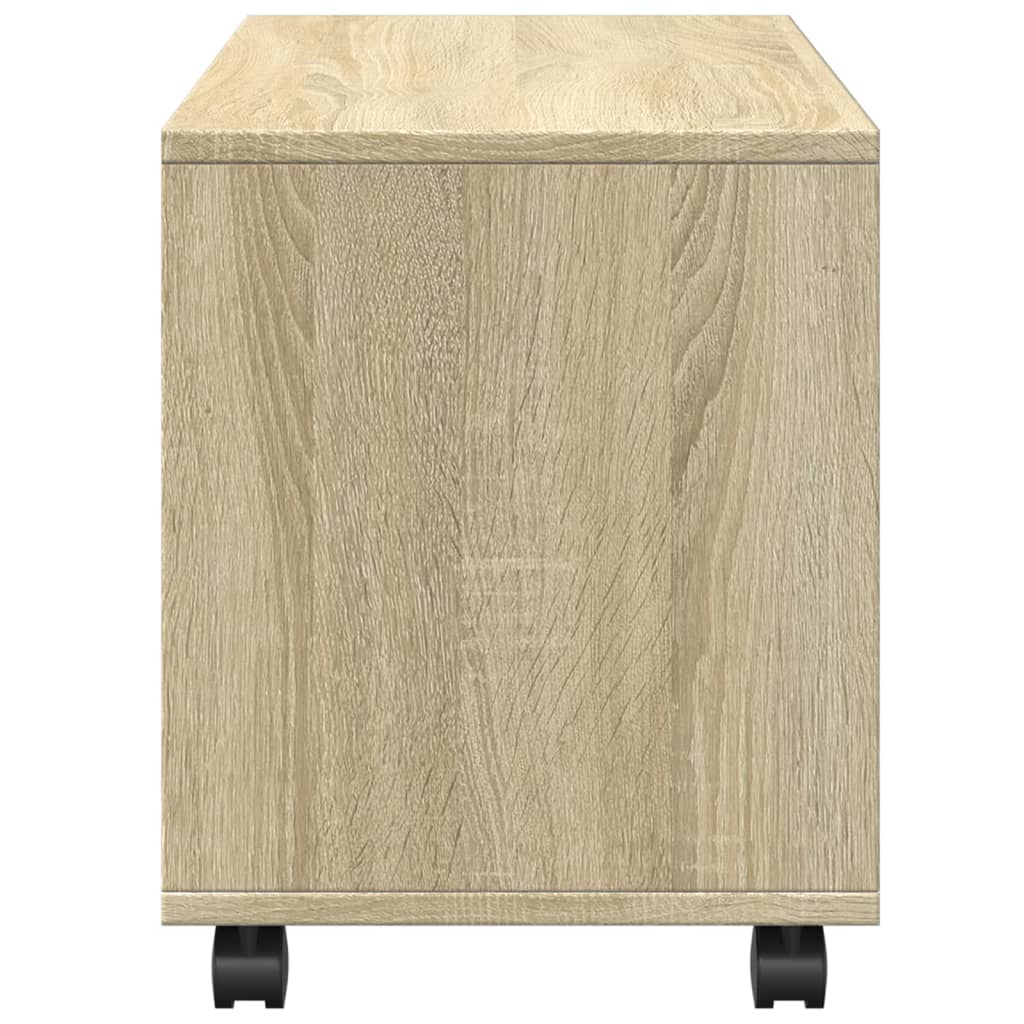 vidaXL Meuble à roulettes Chêne Sonoma 72x33x42,5 cm Bois d'ingénierie
