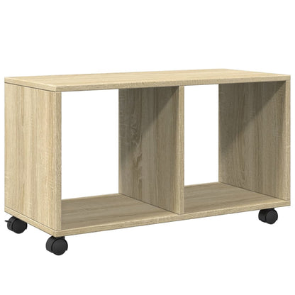 vidaXL Meuble à roulettes Chêne Sonoma 72x33x42,5 cm Bois d'ingénierie