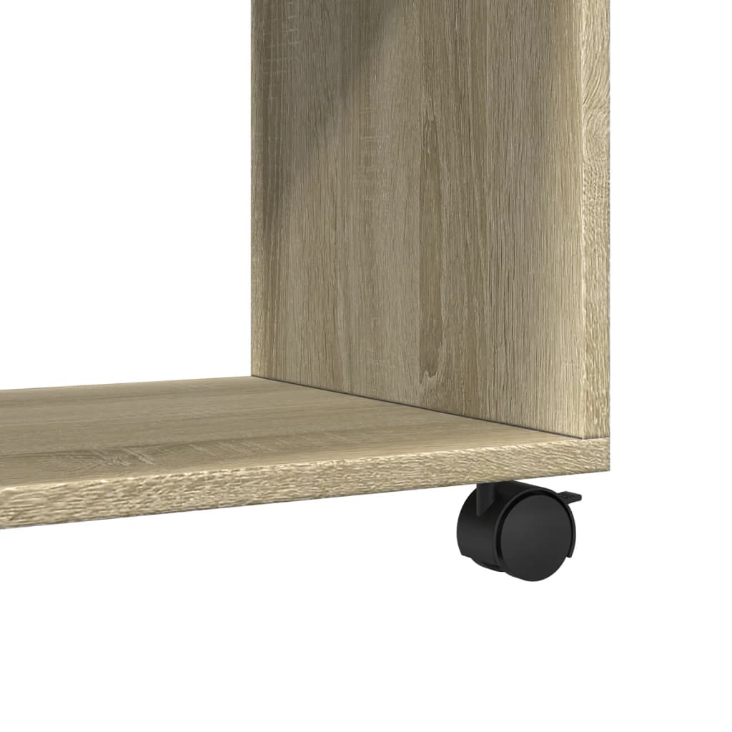 vidaXL Meuble à roulettes Chêne Sonoma 72x33x42,5 cm Bois d'ingénierie