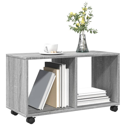 vidaXL Caisson roulant gris Sonoma 72x33x42,5 cm Bois d'ingénierie