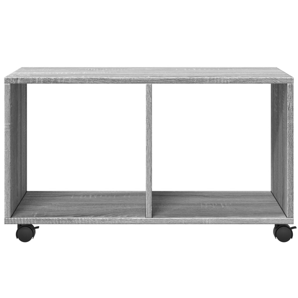 vidaXL Caisson roulant gris Sonoma 72x33x42,5 cm Bois d'ingénierie