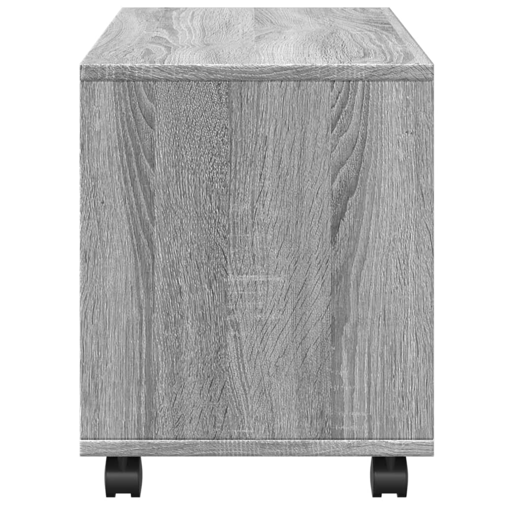 vidaXL Caisson roulant gris Sonoma 72x33x42,5 cm Bois d'ingénierie