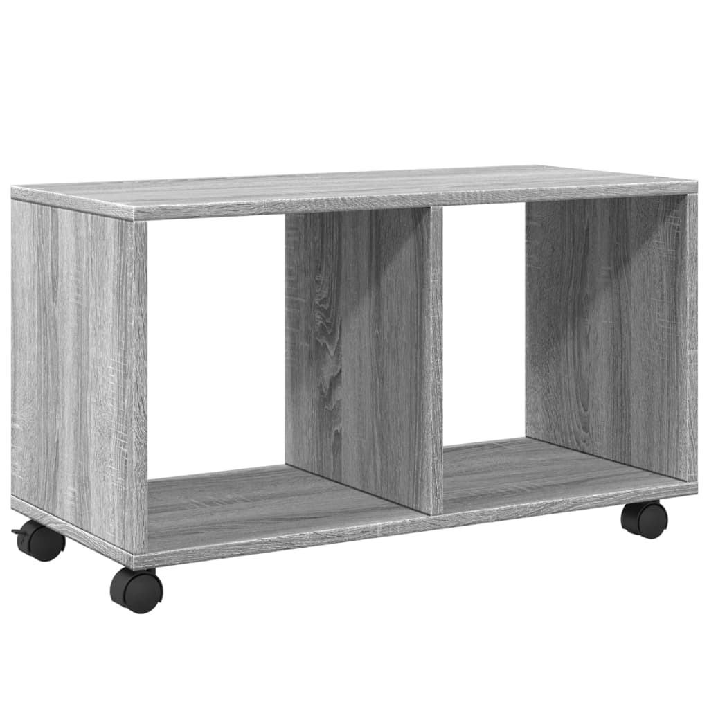 vidaXL Caisson roulant gris Sonoma 72x33x42,5 cm Bois d'ingénierie