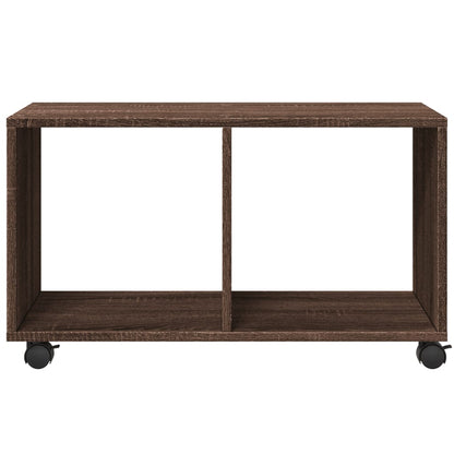 vidaXL Meuble à roulettes marron aspect chêne 72x33x42,5 cm bois d'ingénierie
