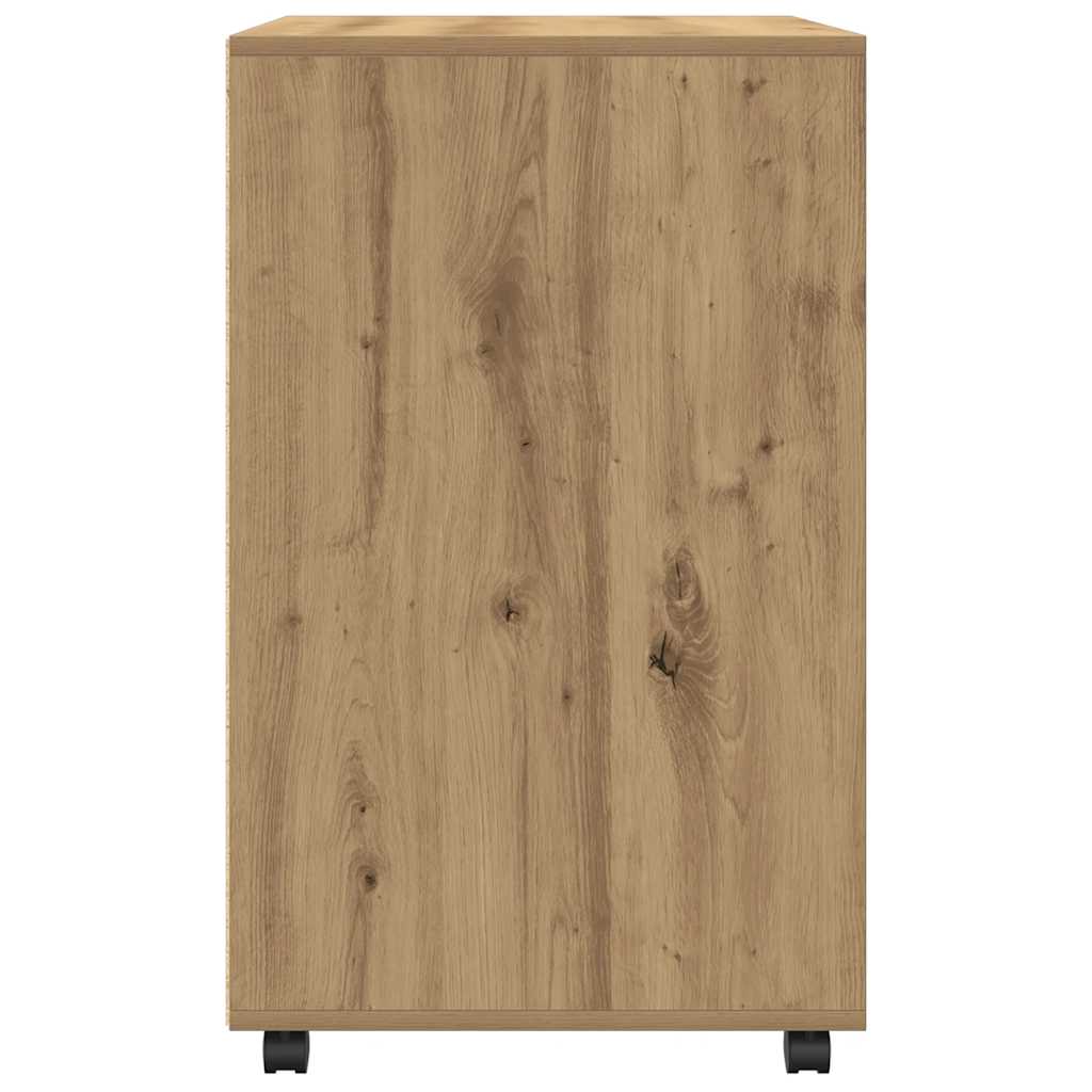 Rollschrank Artisan-Eiche 60x48x81 cm Holzwerkstoff