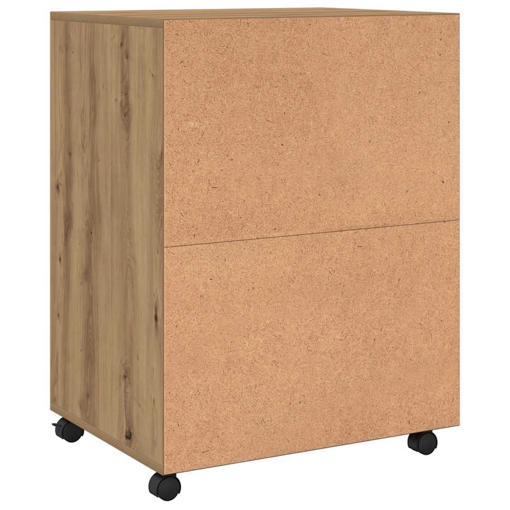 Rollschrank Artisan-Eiche 60x48x81 cm Holzwerkstoff