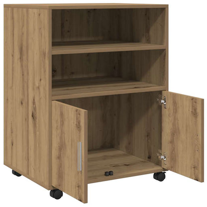 Rollschrank Artisan-Eiche 60x48x81 cm Holzwerkstoff