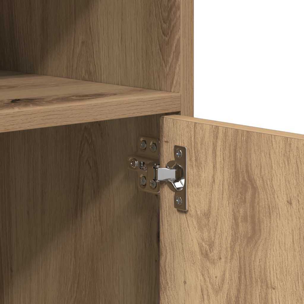 Rollschrank Artisan-Eiche 60x48x81 cm Holzwerkstoff