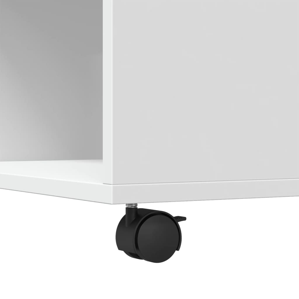 vidaXL Table basse blanc 80x80x40 cm aggloméré