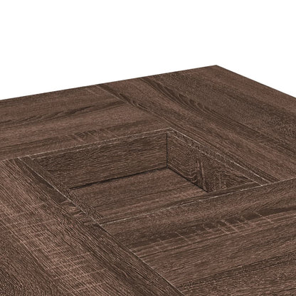 vidaXL Table basse marron aspect chêne 80x80x40 cm Bois d'ingénierie