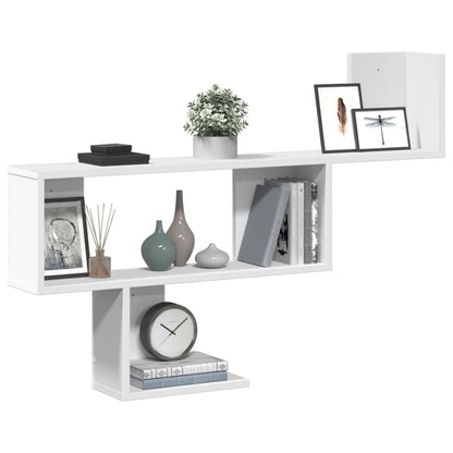 vidaXL Étagère murale Blanc 100x15x70 cm Bois d'ingénierie