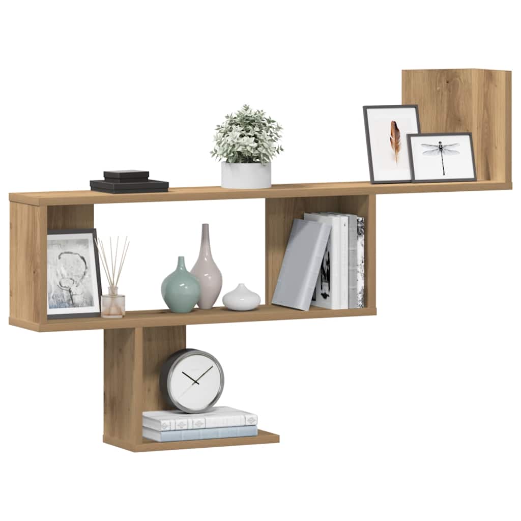 vidaXL Étagère murale en bois d'ingénierie chêne artisan 100x15x70 cm