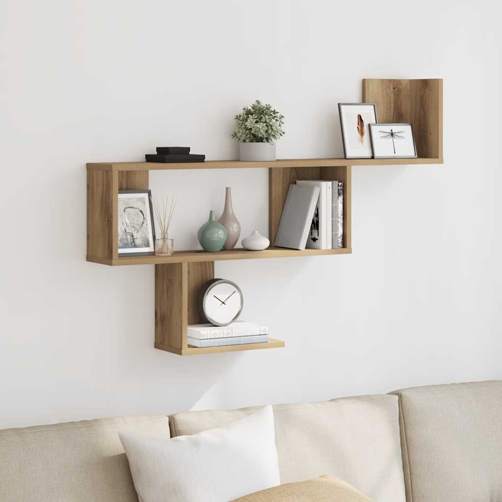vidaXL Étagère murale en bois d'ingénierie chêne artisan 100x15x70 cm