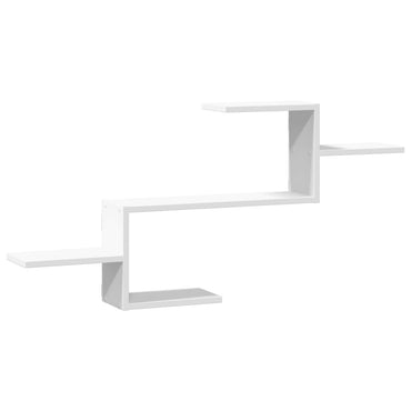 vidaXL Étagère murale blanche 104x15x49 cm en bois d'ingénierie