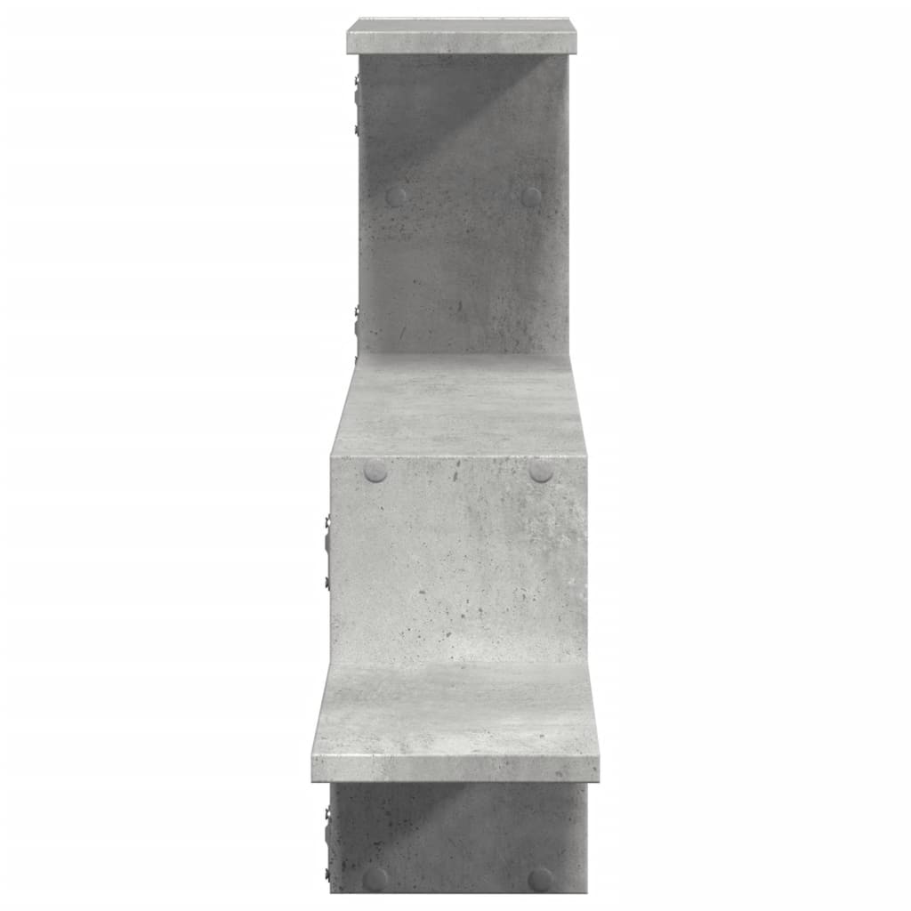 vidaXL Wandregal Betongrau 104x15x49 cm Holzwerkstoff