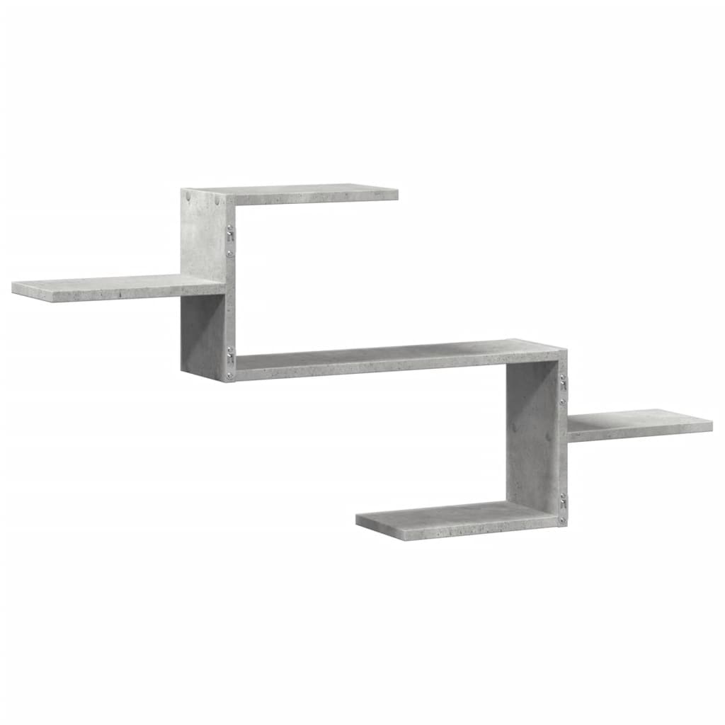 vidaXL Wandregal Betongrau 104x15x49 cm Holzwerkstoff