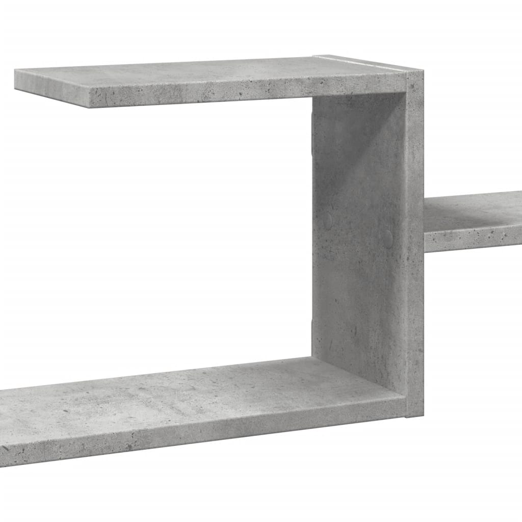 vidaXL Wandregal Betongrau 104x15x49 cm Holzwerkstoff