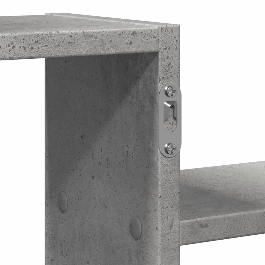 vidaXL Wandregal Betongrau 104x15x49 cm Holzwerkstoff