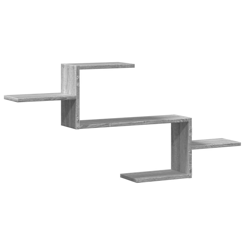 vidaXL Wandregal Grau Sonoma 104x15x49 cm Holzwerkstoff