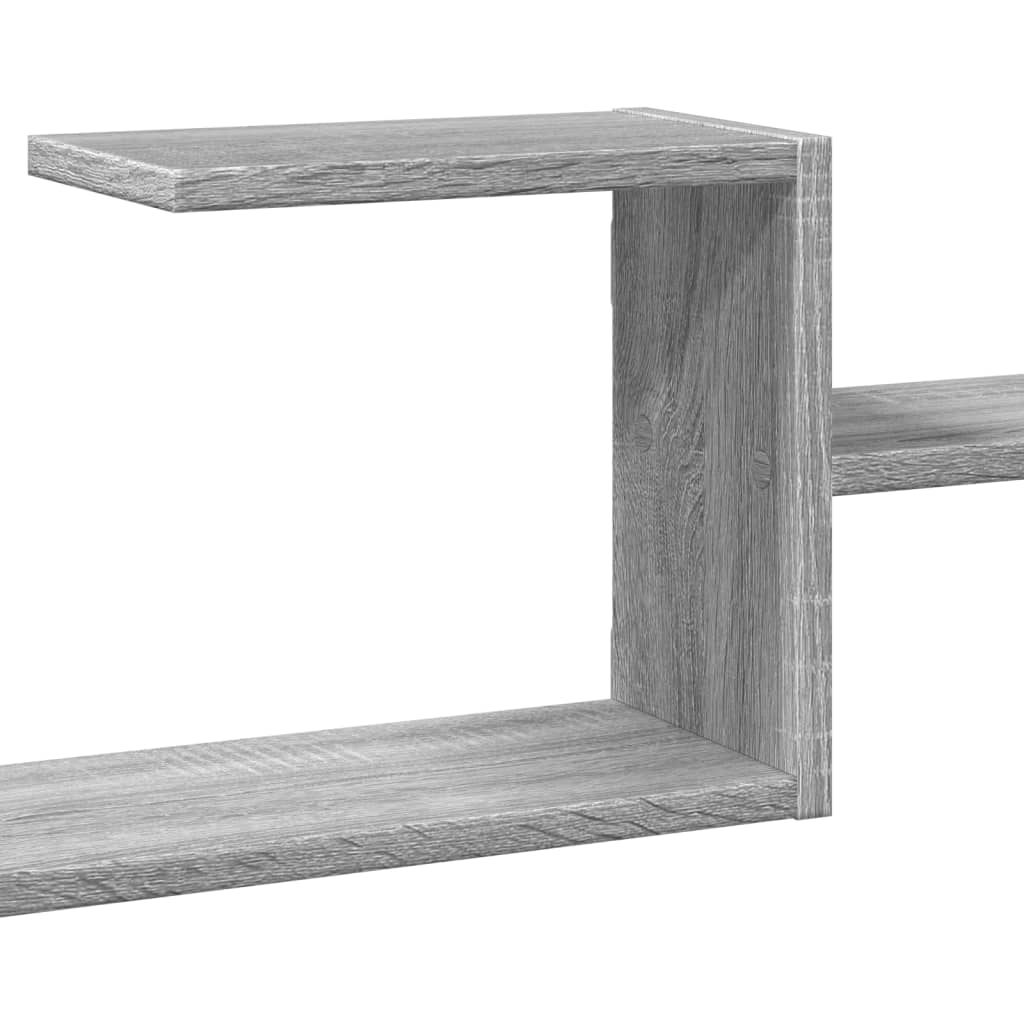 vidaXL Wandregal Grau Sonoma 104x15x49 cm Holzwerkstoff