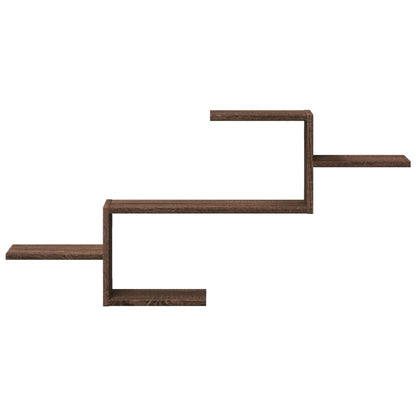 vidaXL Wandregal Braun Eichen-Optik 104x15x49 cm Holzwerkstoff