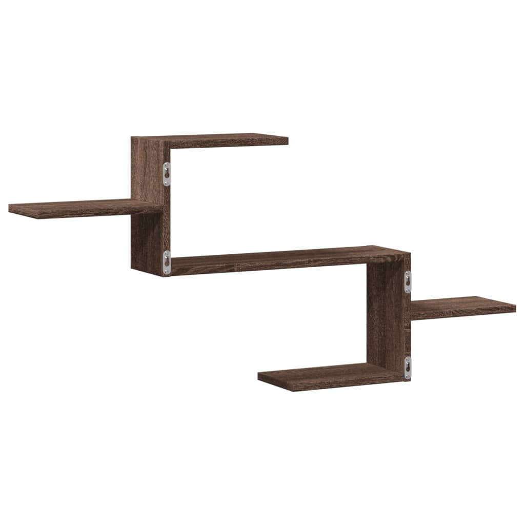 vidaXL Wandregal Braun Eichen-Optik 104x15x49 cm Holzwerkstoff