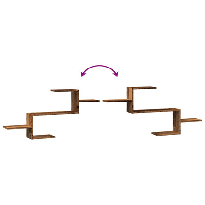 vidaXL Étagère murale aspect bois de récupération 104x15x49 cm Bois d'ingénierie