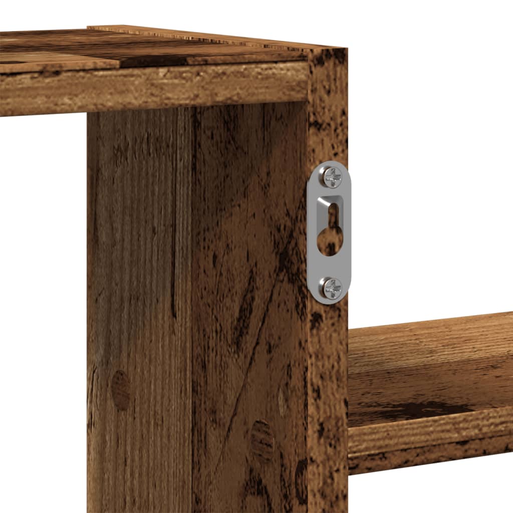 vidaXL Étagère murale aspect bois de récupération 104x15x49 cm Bois d'ingénierie