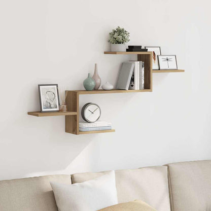 vidaXL Wandregal Artisan-Eiche 104x15x49 cm Holzwerkstoff