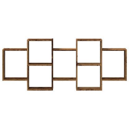 vidaXL Wandregal Altholz-Optik 159x18x65 cm Holzwerkstoff