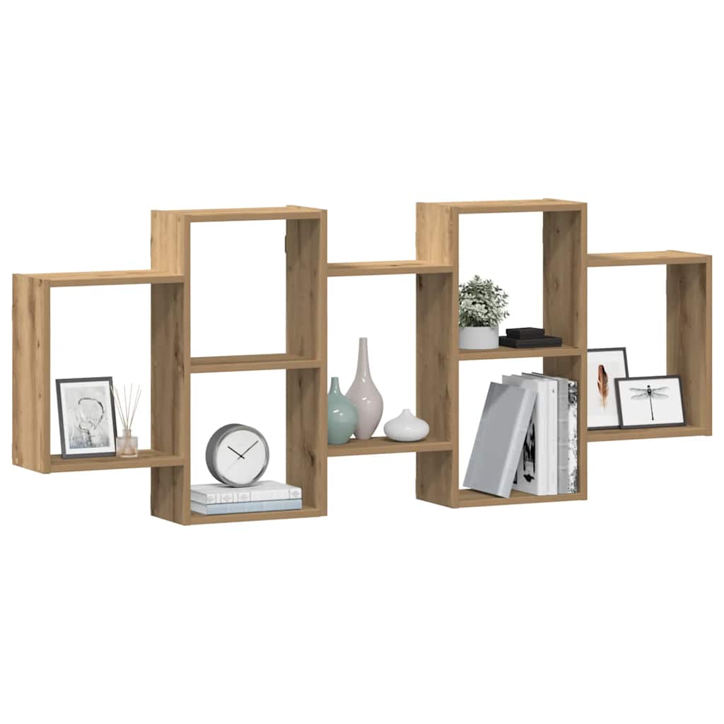 vidaXL Étagère murale Chêne artisan 159x18x65 cm Bois d'ingénierie