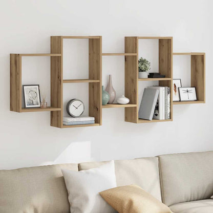 vidaXL Étagère murale Chêne artisan 159x18x65 cm Bois d'ingénierie